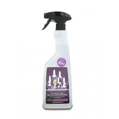 INKED ARMY - CODE CLEAN 770 ML Desinfektion von Oberflächen und Gegenständen während des Tätowierens